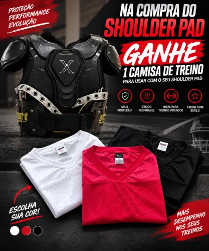 Shoulder Pad ou Colete de Proteção completo para futebol americano