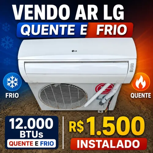 ar condicionado LG 12000 BTUs quente e frio