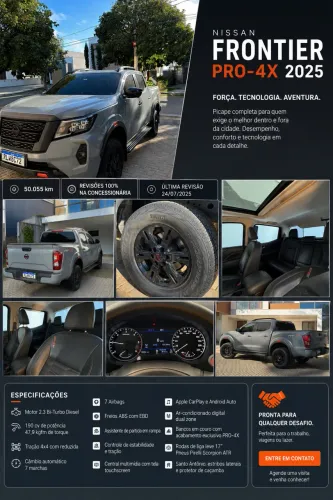 Nissan Frontier Pro4x CD 4X4 2.3 Bi-TB Die. AUT 2025