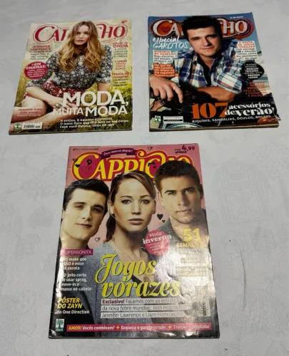 Kit 3 revistas Capricho Jogos Vorazes 