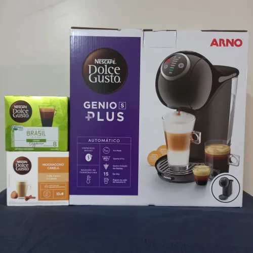 NOVO* Cafeteira Dolce Gusto Gênio S Plus preta 220v NOVA !