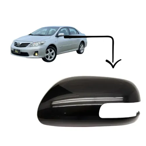 Capa Retrovisor Toyota Corolla 09/14 Com Furo Original