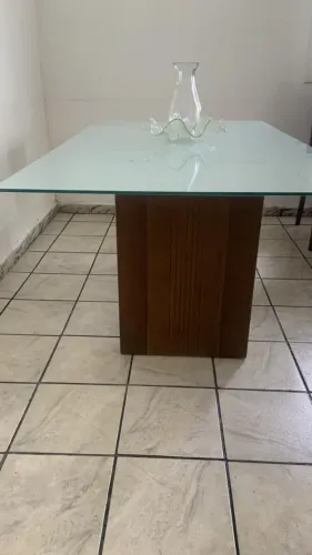 Mesa de jantar retangular 6 lugares