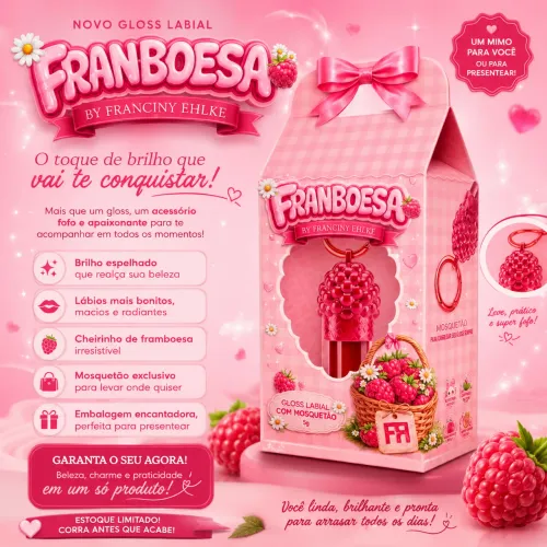 Gloss labial framboesa 