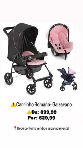 Carrinho de Bebê Galzerano NOVO