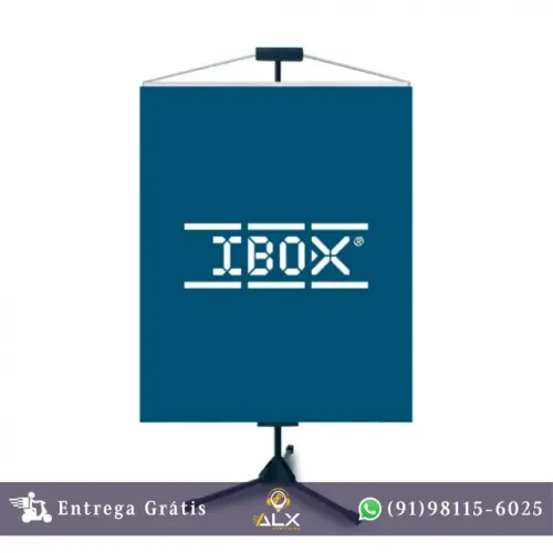 Suporte P/ Banner 1,3m à 2,40m Ibox H07004bk *ENTREGA GRÁTIS*