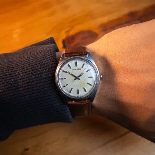 Seiko Manual 6300-7000 Vintage 1980 a Corda - Mostrador Branco 35mm - PF167