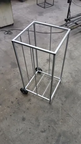 Expositor de carvão de churrasco, feito em aço
