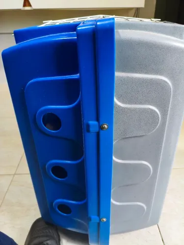 Caixa de transporte com grade de ferro para Cães e gatos