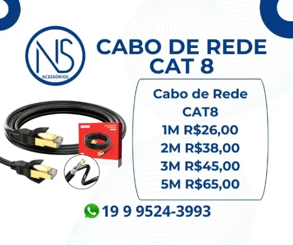 Cabo Rede Tomate Cat8