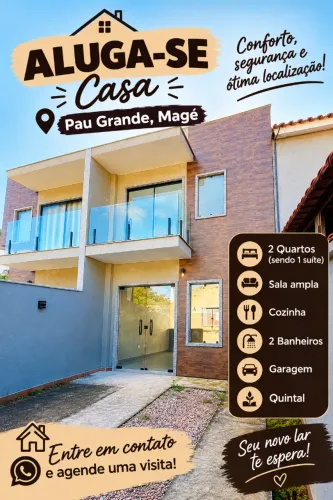 Casa para locação- primeiro aluguel.