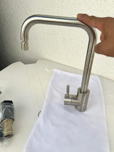 Torneira Monocomando Bela Metais TC50 Malta Escovada Inox Quente e Fria