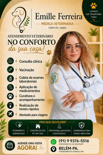 Serviços veterinários domiciliar