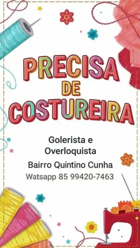 Precisa-se de costureira