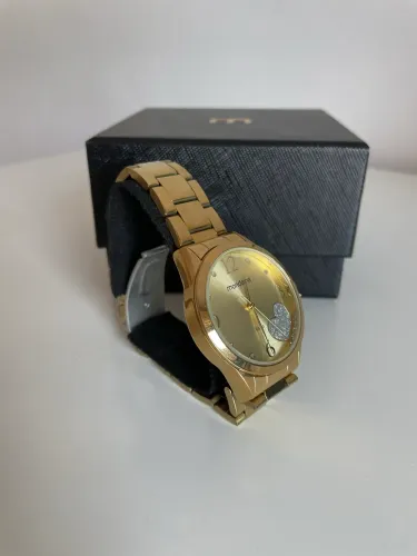 Relógio Dourado Feminino Mondaine