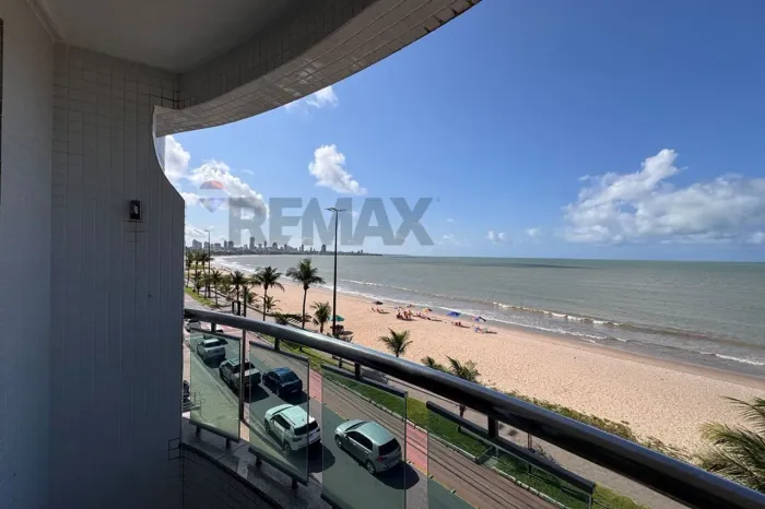 FLAT COM 01 QUARTO MOBILIADO, FRENTE MAR, PARA ALUGAR, 31 m² POR R$ 3.500,00/MÊS A BEIRA M