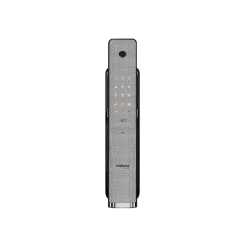 Fechadura Inteligente Push & Pull de Embutir MFR 6300 Cinza Intelbras