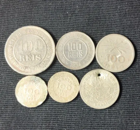 Lote completo de moedas antigas do