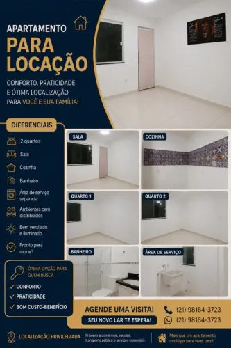 Apartamento, Nova Cidade, 02 Quartos, R$950,00