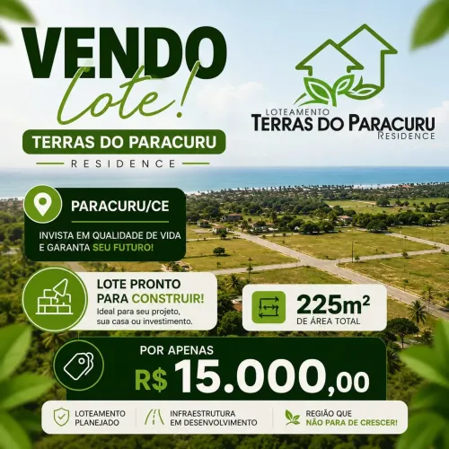 Vendo lote no Terras do Paracuru/CE