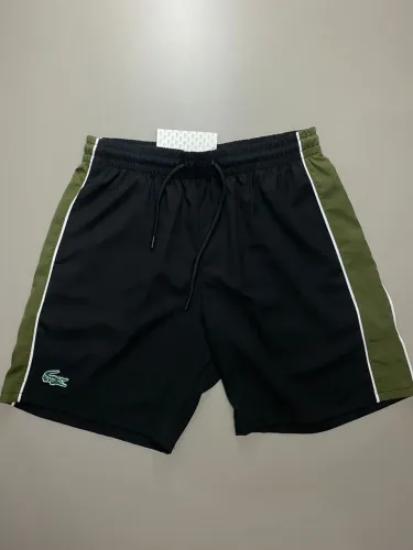 Bermuda Tactel Preta/Verde