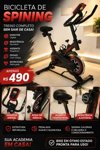Bicicleta ergométrica de spining