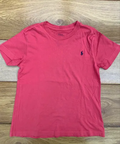 Camiseta Ralph Lauren - Carmim - Tamanho 7