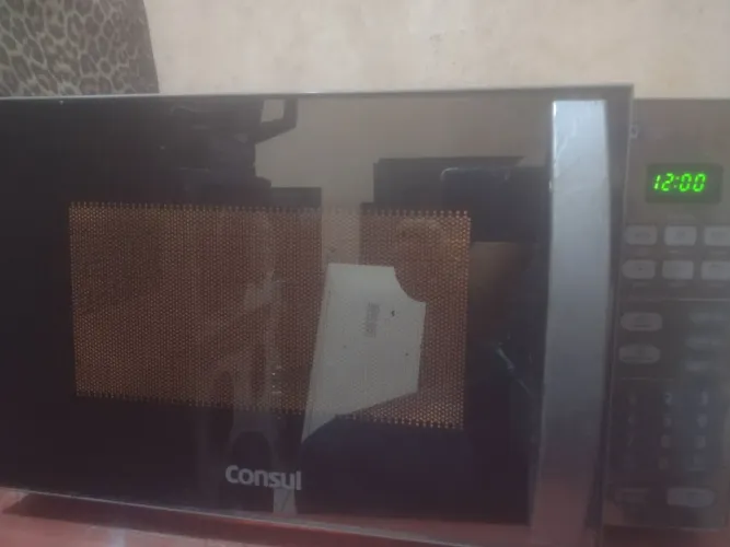 Microondas Consul 21 litros cinza espelhado
