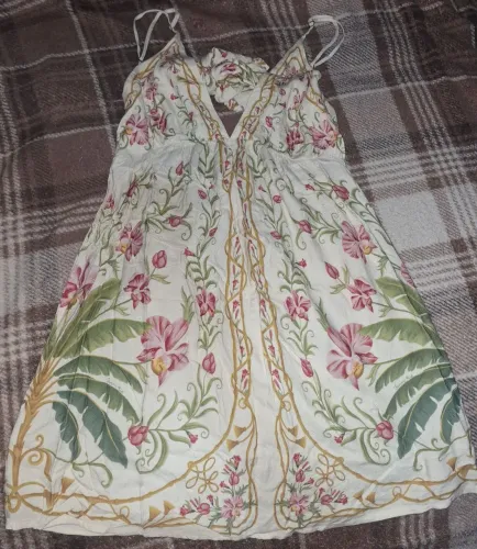 Vestido curto farm estampado floral