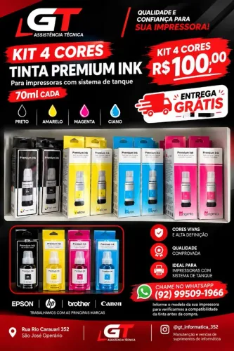 TINTA COMPATÍVEL PREMIUM INK EPSON 