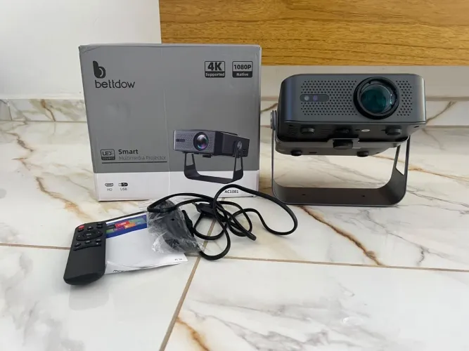 Projetor 4k 8k Hd 1080p 13000 Lm Compatível Completo De Android/IOS