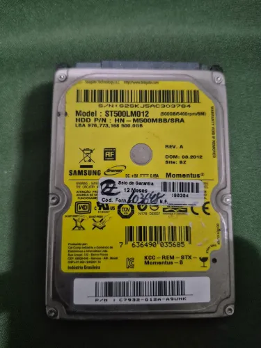 HD SAMSUNG 500Gb 2,5"