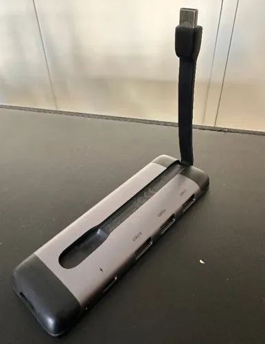 Hub para Macbook USB-C com 4K HDMI Alumínio 5 em 1 Thunderbolt USB 3.0 PD 100W