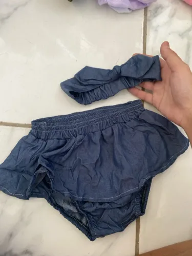 NOVO tapa fralda com laço jeans mole completamente novo 