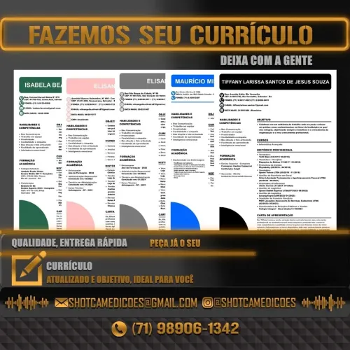 Fazemos o seu Currículo - Ideal e Objetivo