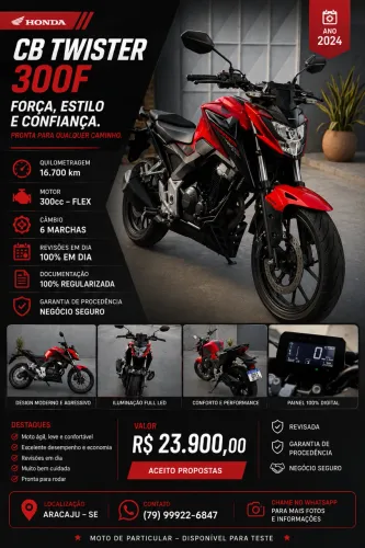 Cb 300f twister abs