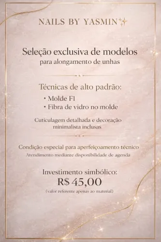 preciso de modelos para alongamento de unhas