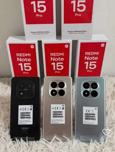 Redmi Note 15 Pro ( 4G ) 256GB + 8GB RAM Global 1.599,00 a vista Preto e Titanio