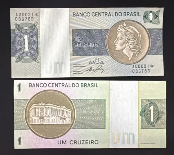 1 cruzeiro real (nota antiga rara)