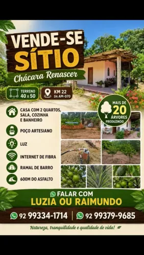 Chácara pronta para morar