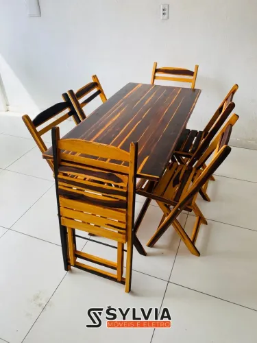 Conjunto dobrável retangular