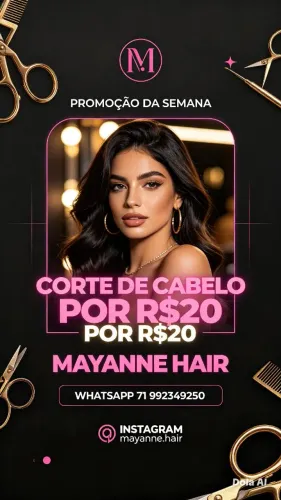 Corte de cabelo há domicílio