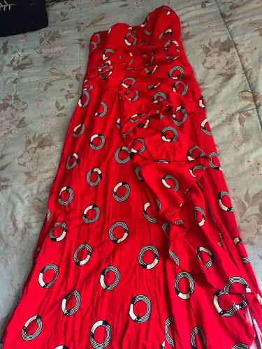 Vestido farm poa tomara que caia