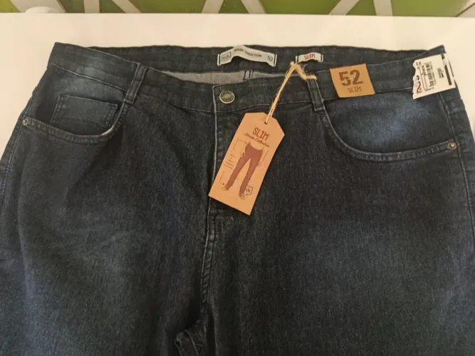 Calça jeans nova plus size