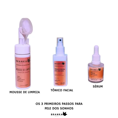 Kit skin care Skin Dream by Branka beauty, sua pele sente a diferença nos primeiros dias