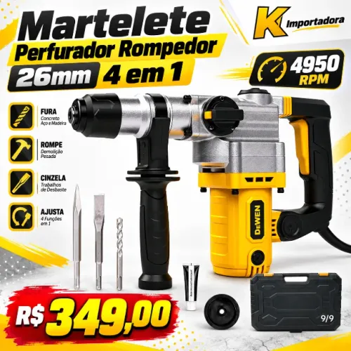 Martelete Rompedor 4 em 1 