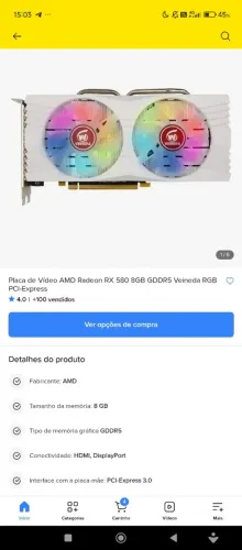 Vendo rx 580 8gb