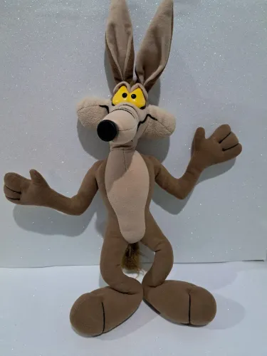 Pelúcia vintage Coiote Looney Tunes 45cm