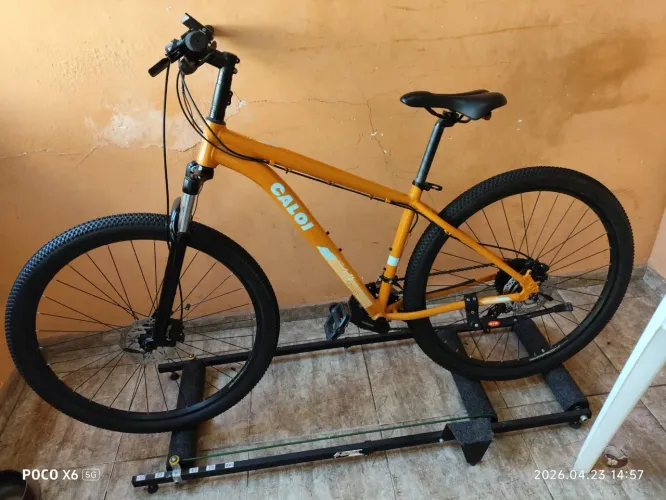 Mountain Bike Caloi Explorer sport Aro 29 - Rolo de treino Bike R-Scroll