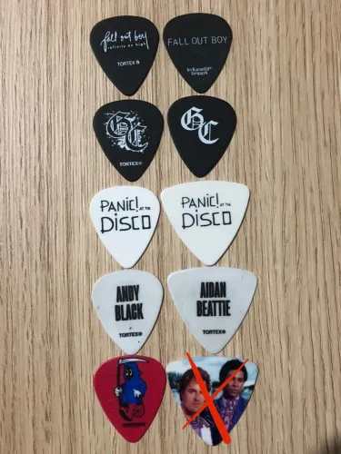 Palhetas Shows Lewis Capaldi Fall Out Boy Good Charlotte Limp Bizkit Blink 182